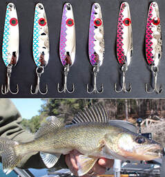 Details about   THIN 2 5/8" HEX & Smooth Flutter Spoons  NICKEL .016  Walleye Candy Variety Pack 